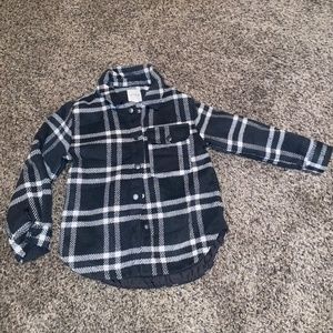 Unisex Kids Cat & Jack Jacket Size 6/6x Plaid LIKE NEW